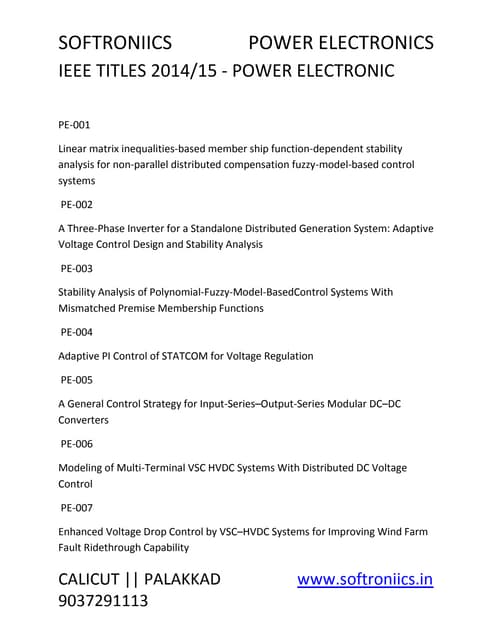 Ieee power electronics 2014 15