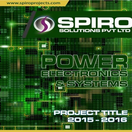 IEEE POWER ELECTRONICS PROJECT TITLE 2015-16 | PDF
