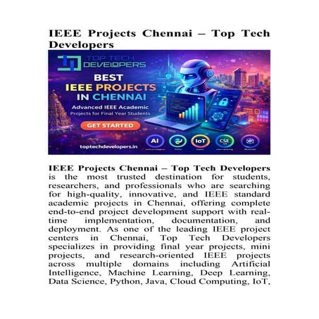 IEEE Projects Chennai – Top Tech Developers.docx
