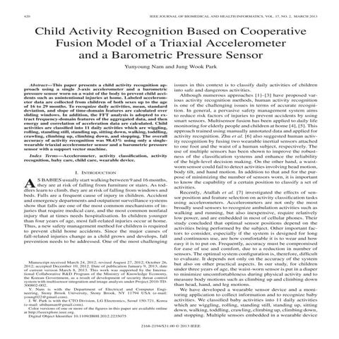 Ieeepro techno solutions   2013 ieee embedded project  - child activity recog...