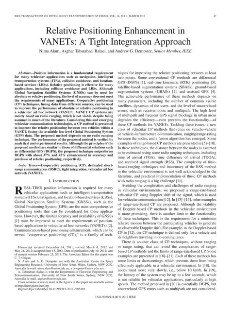 Ieeepro techno solutions   2013 ieee embedded project relative positioning enhancement