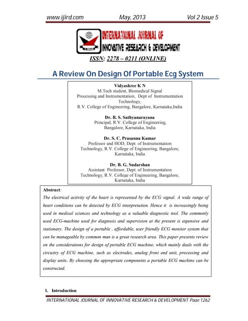 Ieeepro techno solutions    ieee 2013 embedded project a review on design of ...
