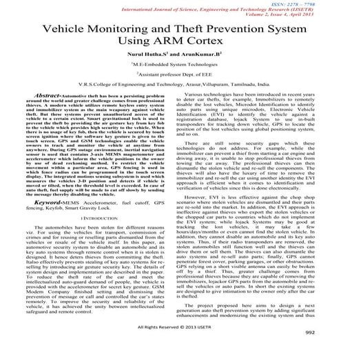 Ieeepro techno solutions    ieee 2013 embedded project vehicle monitoring and...