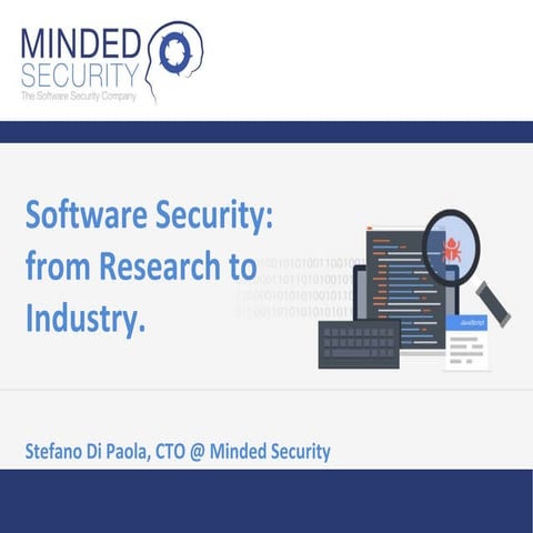 Ieee S&P 2020 - Software Security: from Research to Industry.