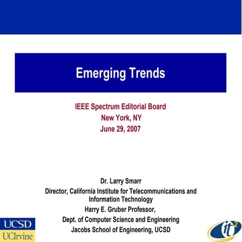 Emerging Trends