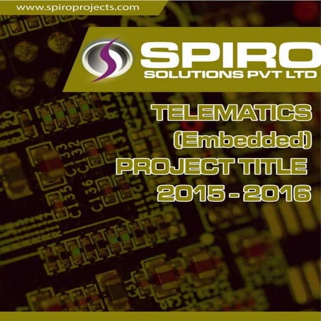IEEE IOT PROJECT TITLE 2015-16 | PDF