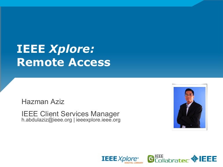 Ieee xplore login