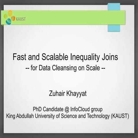 IEJoin and Big Data Cleansing