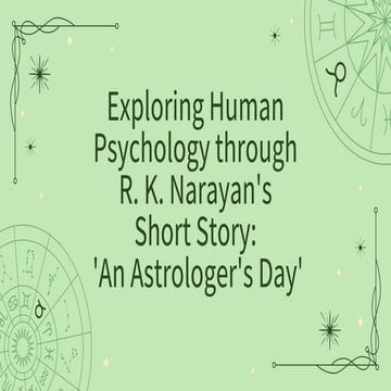 IEL-1 Exploring Human Psychology through  R. K. Narayan's  Short Story_  'An ...