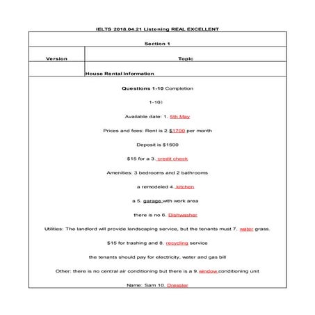 Ielts 2018.04.21 listening real excellent real