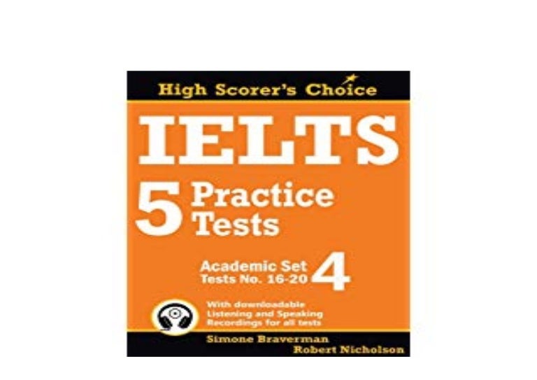  EBOOK DOWNLOAD IELTS 5 Practice Tests Academic Set 4 Tests No 16 