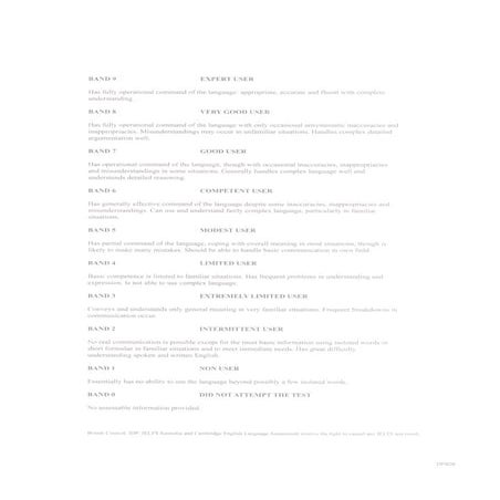 DELE Spanish Certificate (back) | PDF