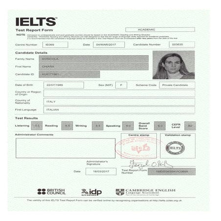 DELE Spanish Certificate (back) | PDF