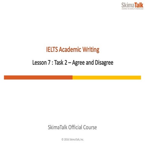 IELTS Academic Writing Lesson 7