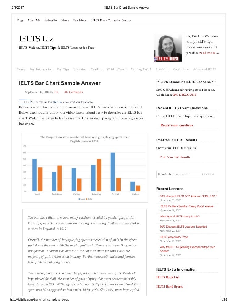 Bar Chart Ielts Liz