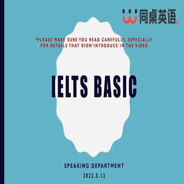 IELTS Basic_V1 for Beginner Learners Simple