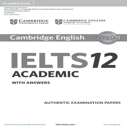 IELTS Cambridge English 12 | PDF