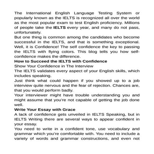 Ielts exam tips to become successful