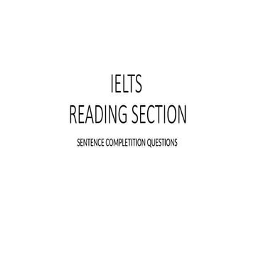 Mastering IELTS Reading: Sentence Completion Strategies and Grammar ...