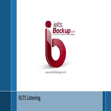 IELTS Listening - Form Completion - Introduction - Useful Tips