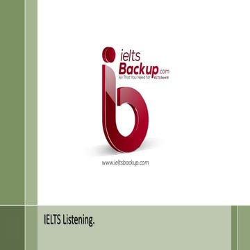 IELTS Listening - Matching Information - Introduction - Useful Tips
