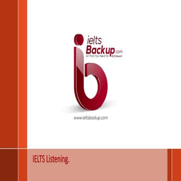 IELTS Listening - MCQs -Intorduction - Useful Tips