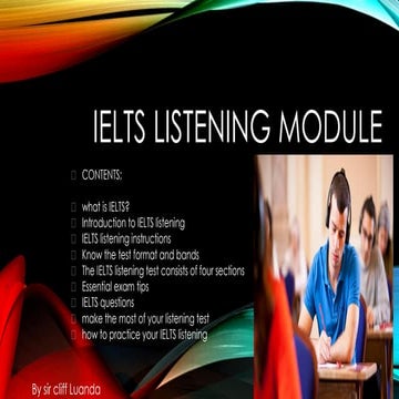 Ielts listening presentation