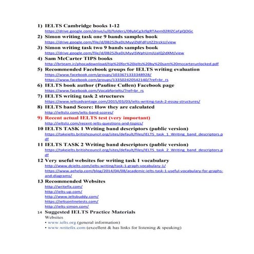 Ielts material for self preparation