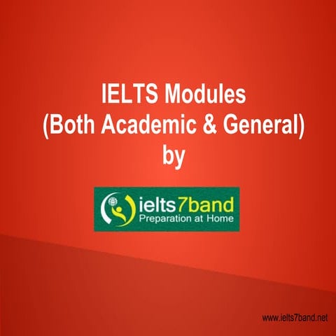 Ielts modules 