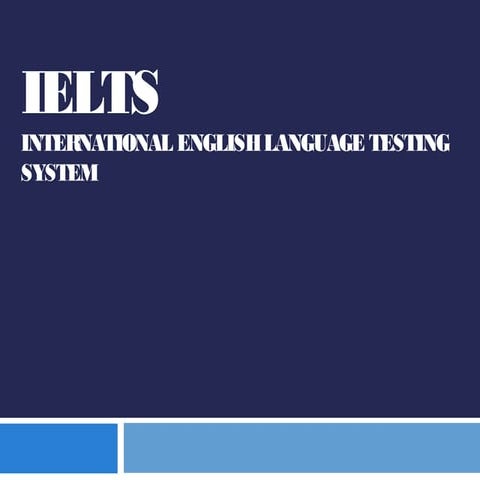 Introduction to the IELTS