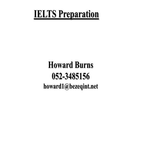 A Brief Overview of IELTS