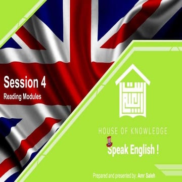 IELTS Preparation session 4 - Reading 
