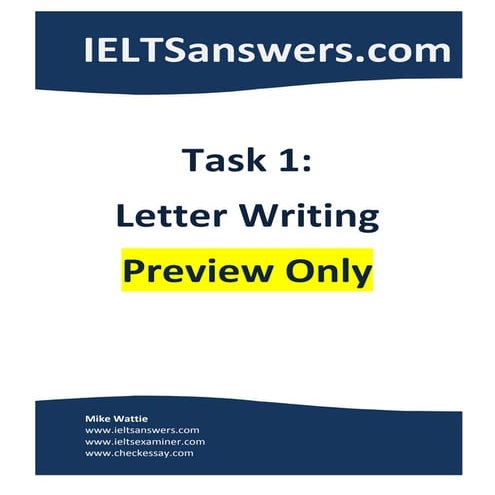 Ielts task 1 general