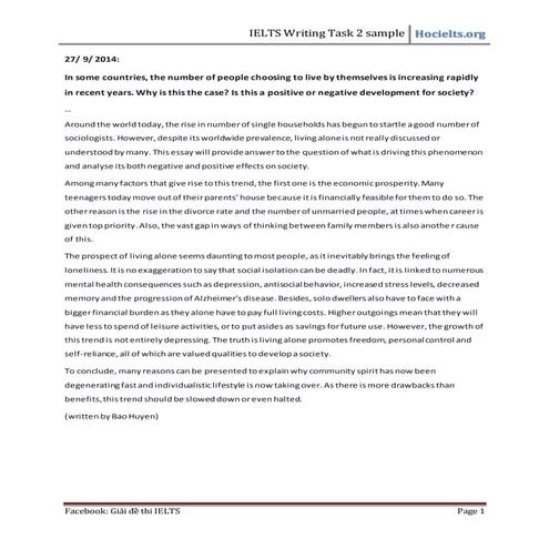 Ielts writing task2 samples hocielts