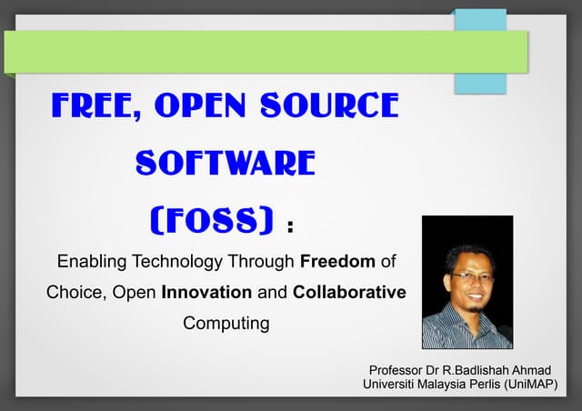 Free Open Source Software - Introduction