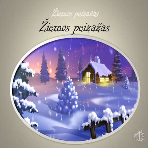 Žiemos peizažas kursai.tinklas