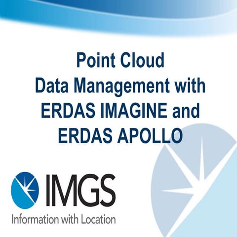 Irish Earth Observation Symposium 2014: Point Cloud Data Management with ERDA...
