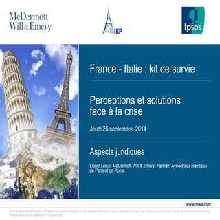 Contexte et solutions juridiques de...