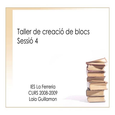 Ies La Ferreria Sessió 4