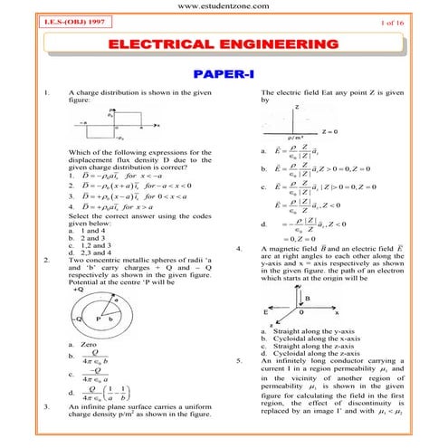 Ies obj-electrical engineering-1997 paper-i