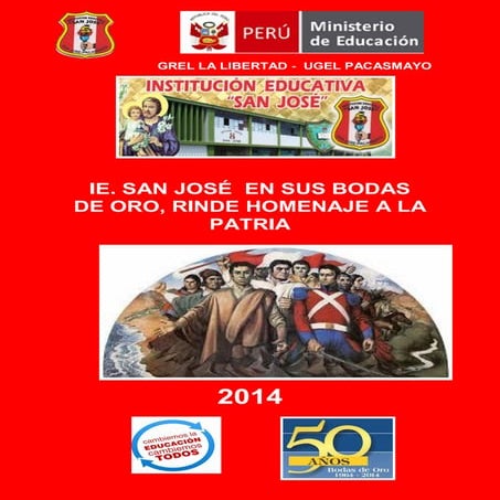I e san jose rinde homenaje a la patria 2014