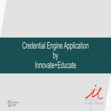 Innovate+Educate Application
