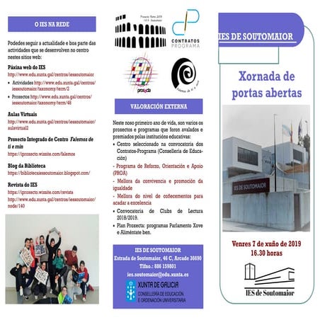 IES de Soutomaior. Xornada de Portas Abertas 