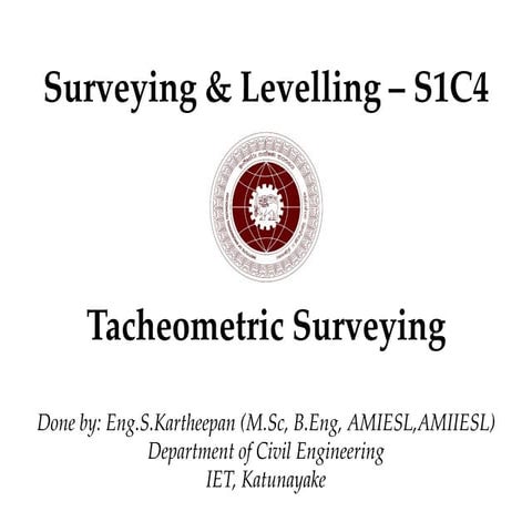 Surveying and Levelling