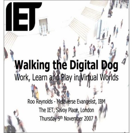 IET Mountbatten Lecture 2007 - Roo Reynolds