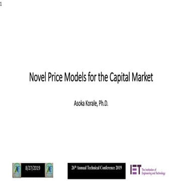 Novel price models in the capital market