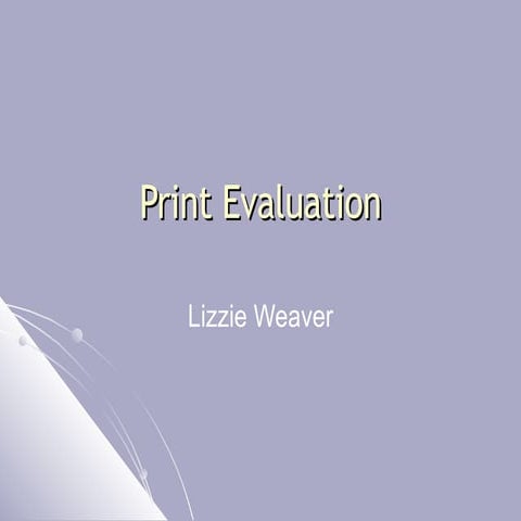 Lizzie's Magazine Evaluation Improved