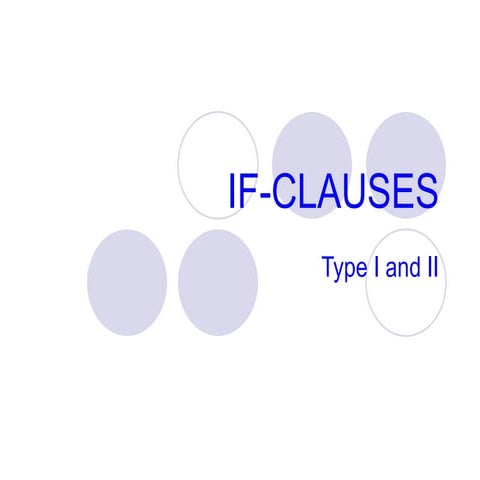 If clauses