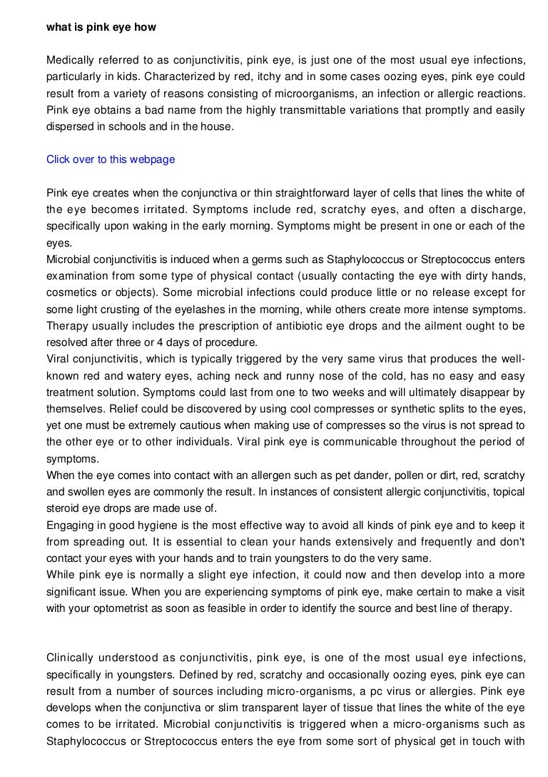 How to know if you have pink eye, how to knowExactly what is Pink Ey…