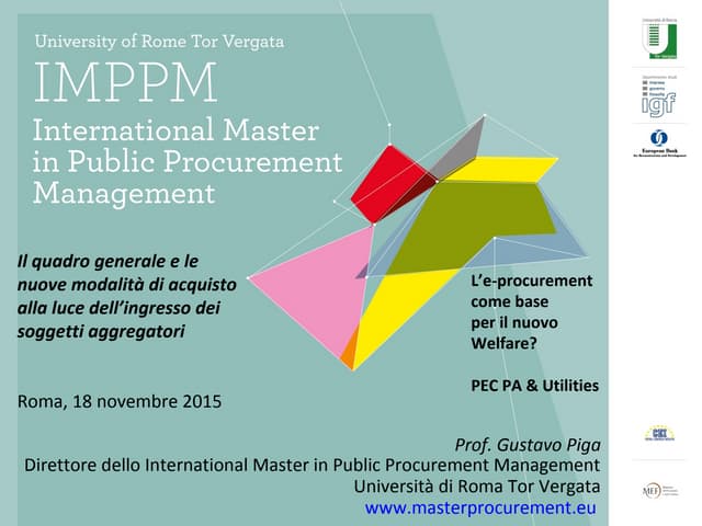 Procurement Executive Circle PA & Utilities 2015 - Gustavo Piga
